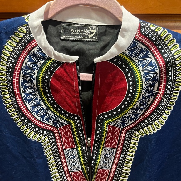 Blue and Red Women's Jacket - Picture 3 of 10